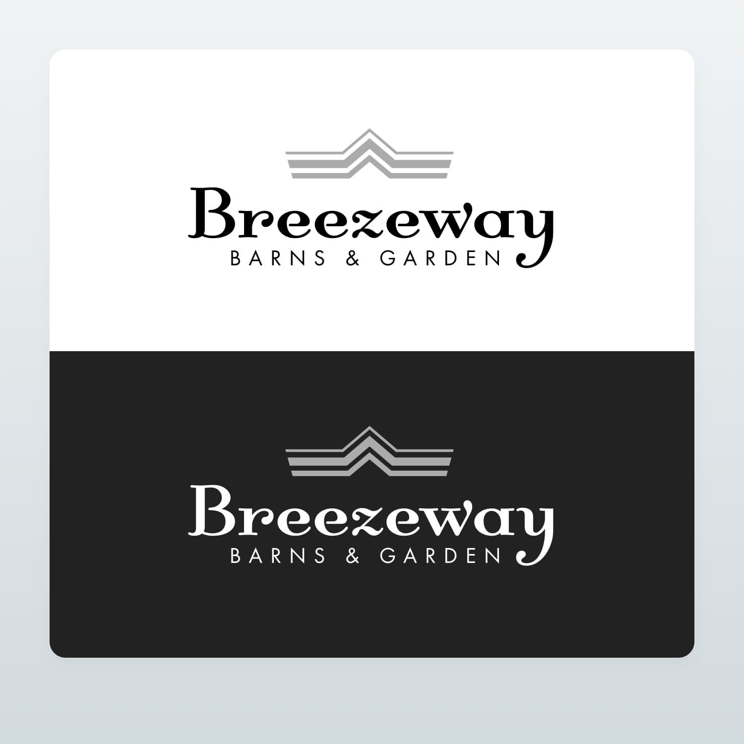 Breeze Barns & Garden, logo design